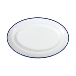 Bandeja Oval Sotaventof/Azul 30X19.5Cm