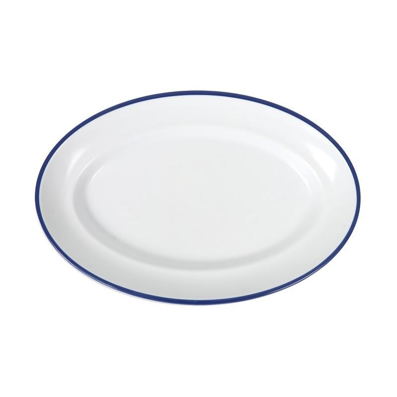 Bandeja Oval Sotaventof/Azul 30X19.5Cm