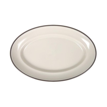 Bandeja Oval Sotavento Marron 30X19.5Cm