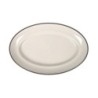 Bandeja Oval Sotavento Marron 30X19.5Cm