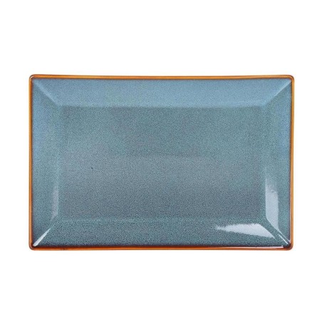 #-12- Bandeja Ming Rectangular Azul 30X20X2Cm