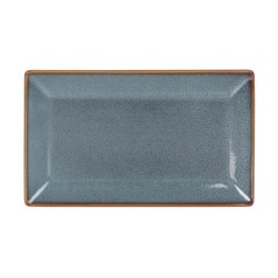 #-24- Bandeja Ming Rectangular Azul 25X15X2Cm
