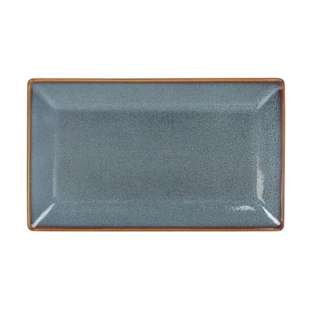 #-24- Bandeja Ming Rectangular Azul 25X15X2Cm