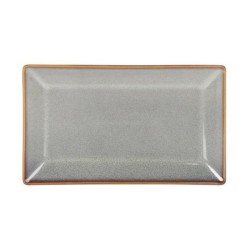 #-24- Bandeja Ming Rectangular Gris 25X15X2Cm