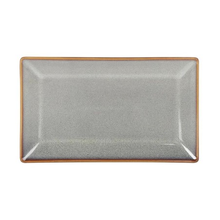 #-24- Bandeja Ming Rectangular Gris 25X15X2Cm