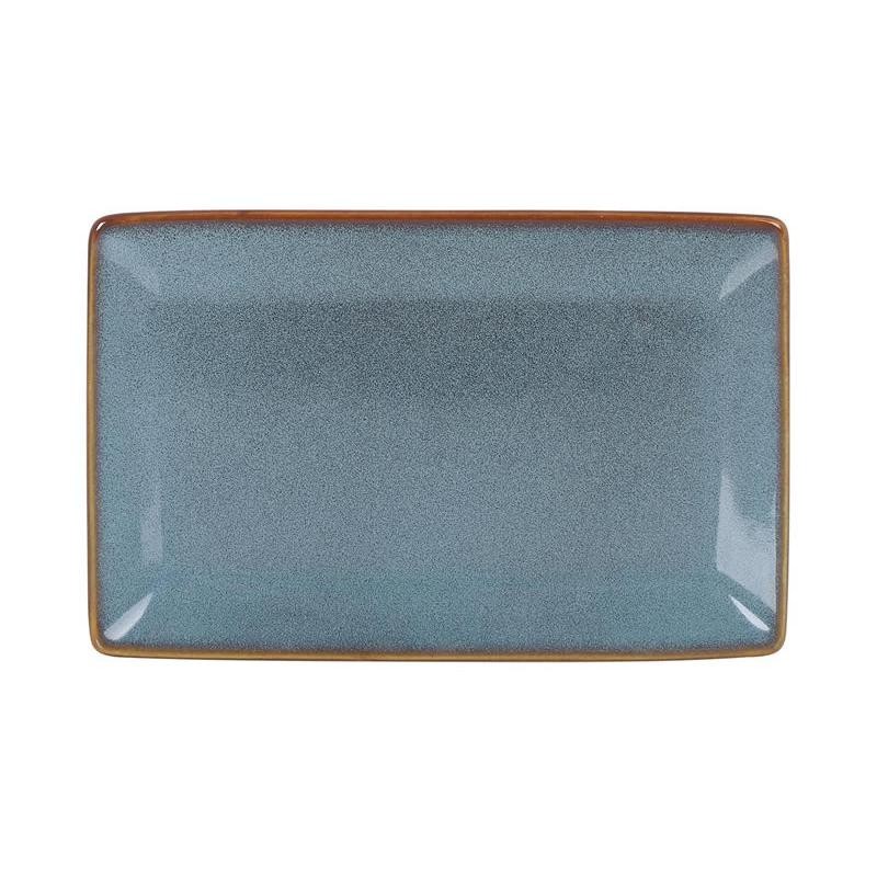 #-48- Bandeja Ming Rectangular Azul 20X13X1.5Cm