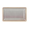 #-48- Bandeja Ming Rectangular Gris 17X10X1.5Cm
