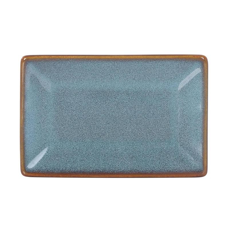 #-96-Bandeja Ming Rectangular Azul 12.5X8.5X1.5Cm