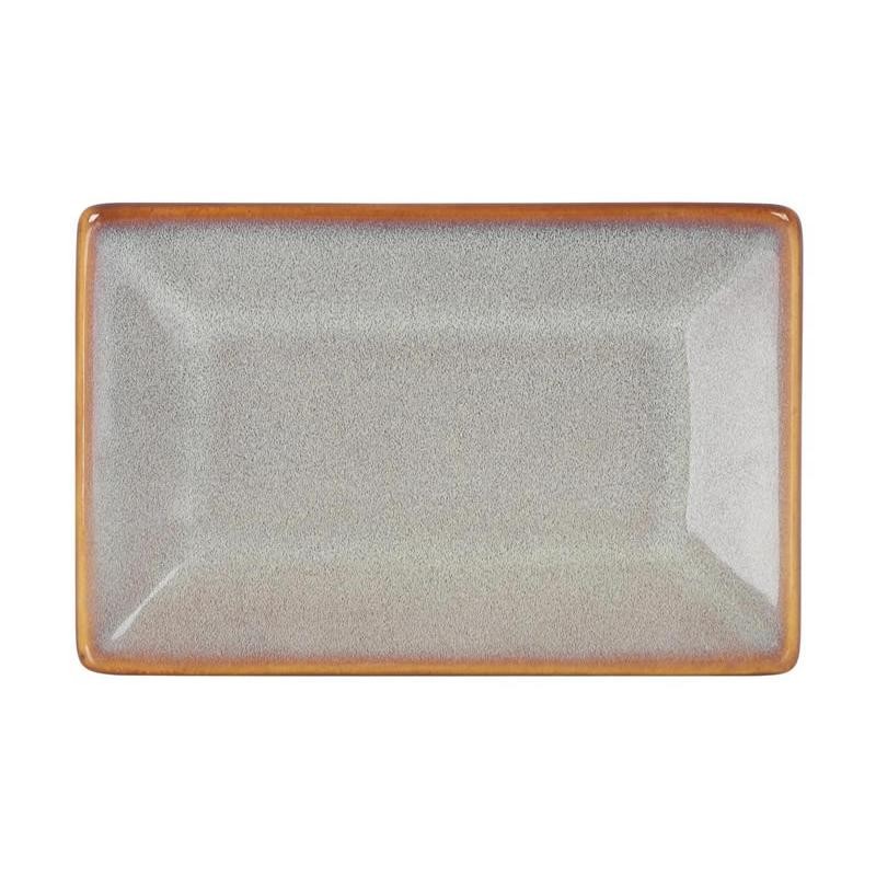 #-96-Bandeja Ming Rectangular Gris 12.5X8.5X1.5Cm
