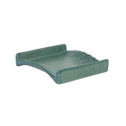 #-72- Bandeja Verde Madras 12X12X2,5Cm