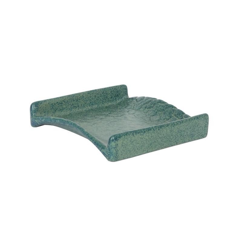 #-72- Bandeja Verde Madras 12X12X2,5Cm