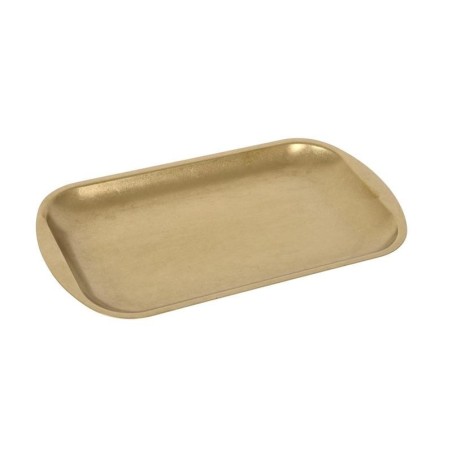 #-48-Bandeja Dorada Inox Vintage 27.5X15.5X1.5Cm
