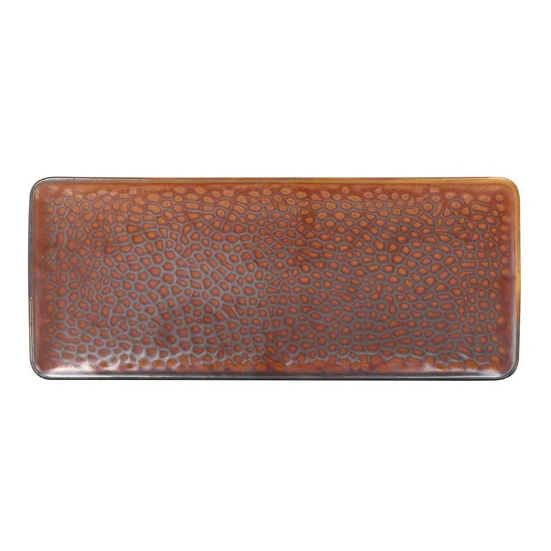 #-24- Bandeja Rectangular Fierro 22X10X2Cm