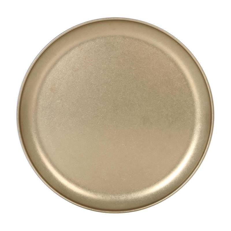 #-48-Plato Present. Dorado Inox Vintage Ø30X2Cm