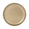 #-36- Plato Llano Dorado Inox Vintage Ø26X2Cm