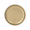 #-72- Plato Postre Dorado Inox Vintageø20X1.7Cm