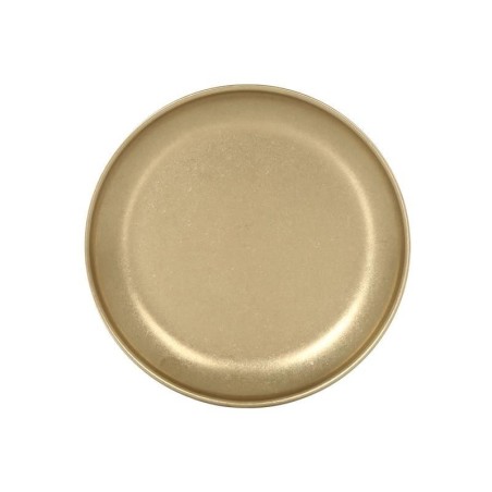 #-72-Plato Postre Dorado Inox Vintage Ø17Cm