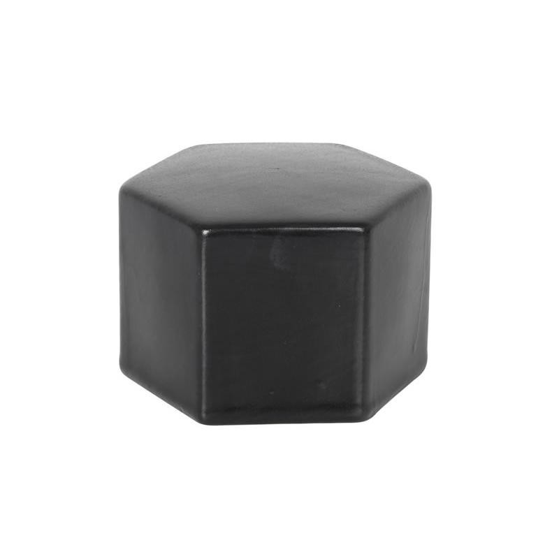 #-24-Plaforma Hex. Negra Karasawa 11.5X11.5X7.5Cm