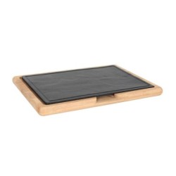 #-3- Bandeja Rect. C/Soporte Caucho 32X23X2.2Cm