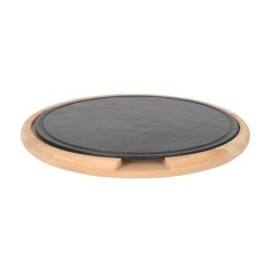 #-3-Bandeja Redonda C/Soporte Caucho Ø28.5X2.2Cm