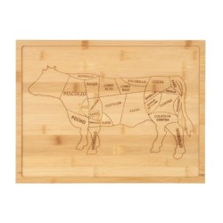Bandeja Bambu Vaca 39X30X2.5Cm
