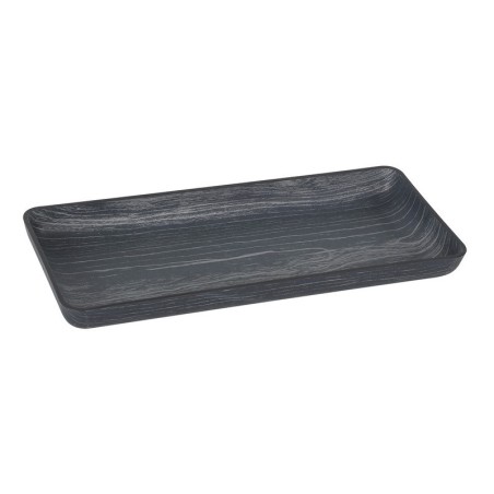 Bandeja Negra Rectagular Ps 10,5X24,5X2,5Cm