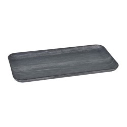 Bandeja Negra Rectagular Ps 15,5X33X2,5Cm