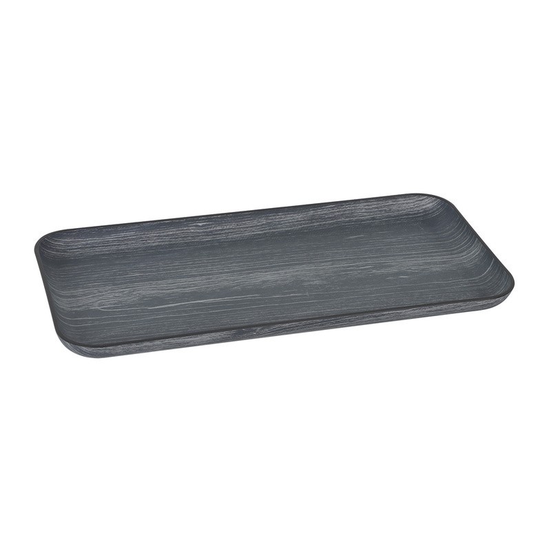Bandeja Negra Rectagular Ps 15,5X33X2,5Cm