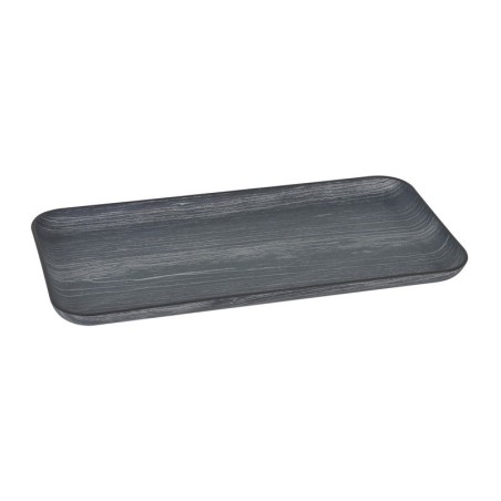 Bandeja Negra Rectagular Ps 15,5X33X2,5Cm