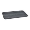 Bandeja Negra Rectagular Ps 20X38X2,5Cm