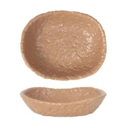 Bandeja Oval Beige Oleiro 16X13X4Cm