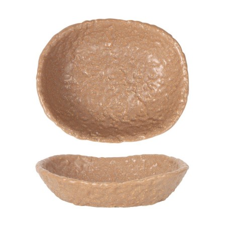 Bandeja Oval Beige Oleiro 16X13X4Cm