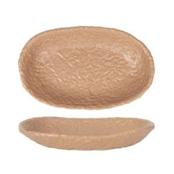 Bandeja Oval Beige Oleiro 26X16X4Cm