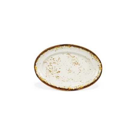 Bandeja Oval Beige Touareg 25.5X17.5X3Cm