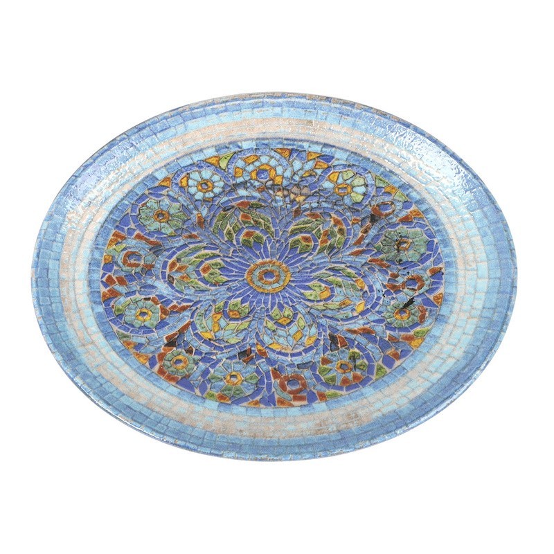 Bandeja Oval Indigo 25X19X2Cm