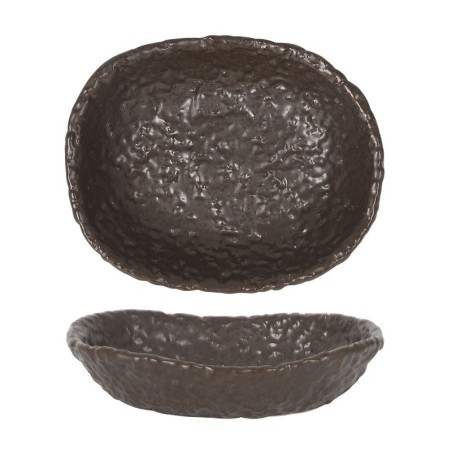 Bandeja Oval Marron Oleiro 16X13X4Cm