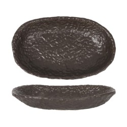 Bandeja Oval Marron Oleiro 26X16X4Cm