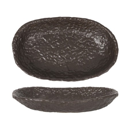 Bandeja Oval Marron Oleiro 26X16X4Cm