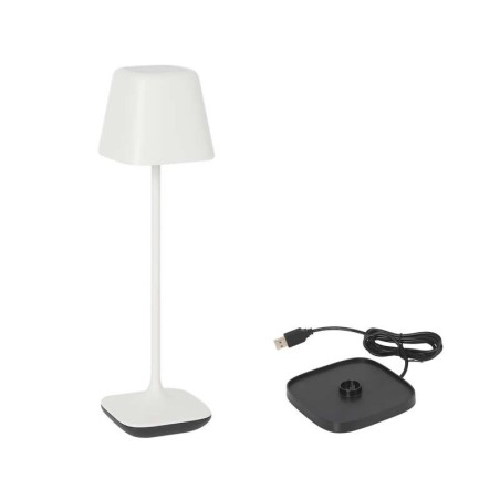 Lampara Cuadrada Blanca Y  Crg. Yttriya6.8X6.8X25