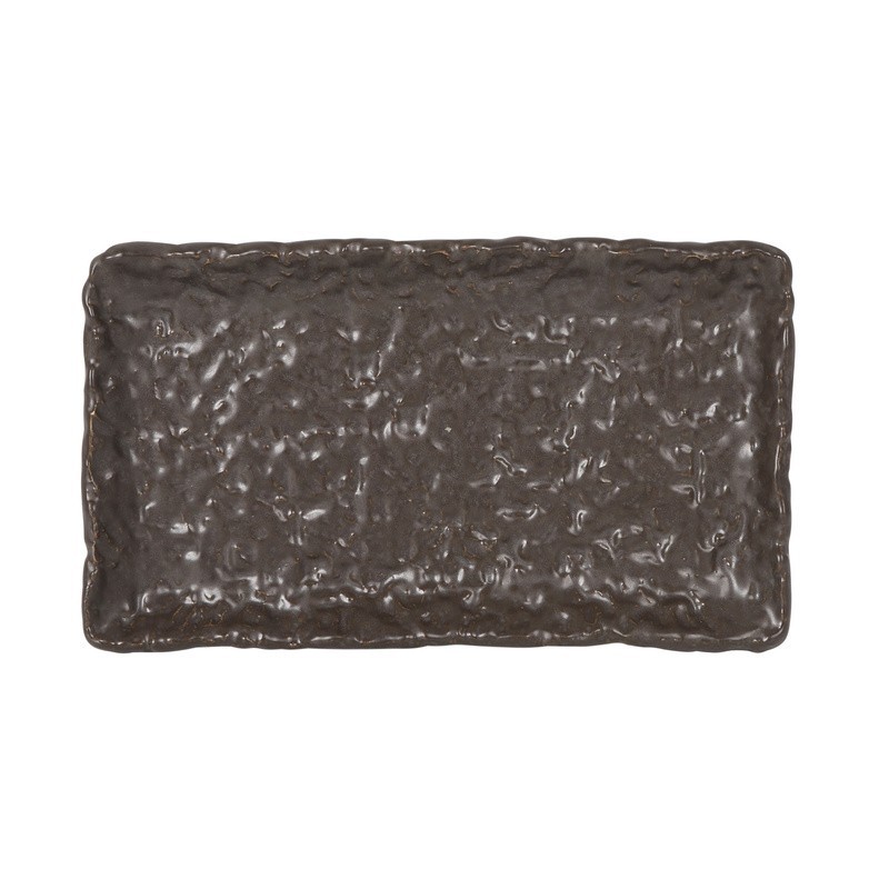 Bandeja Rect.Marron Oleiro 17X10X1.5Cm