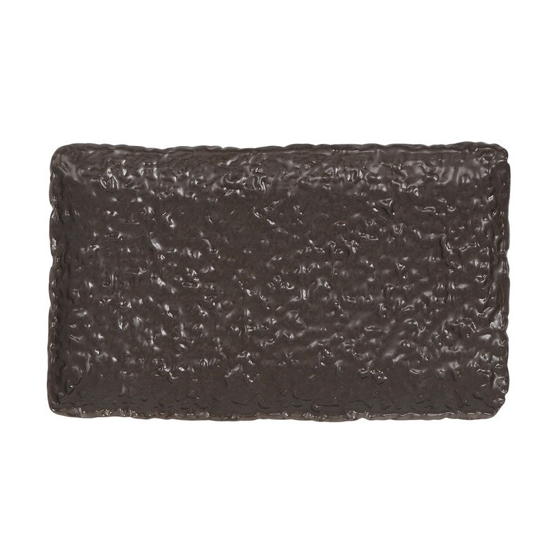 Bandeja Rect.Marron Oleiro 25X15X1,5Cm