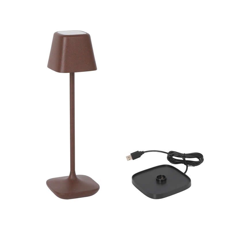 Lampara Cuadrada Corten Y Crg Yttriya 6X6X20Cm