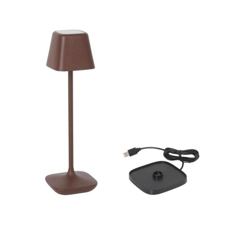 Lampara Cuadrada Corten Y Crg Yttriya 6X6X20Cm