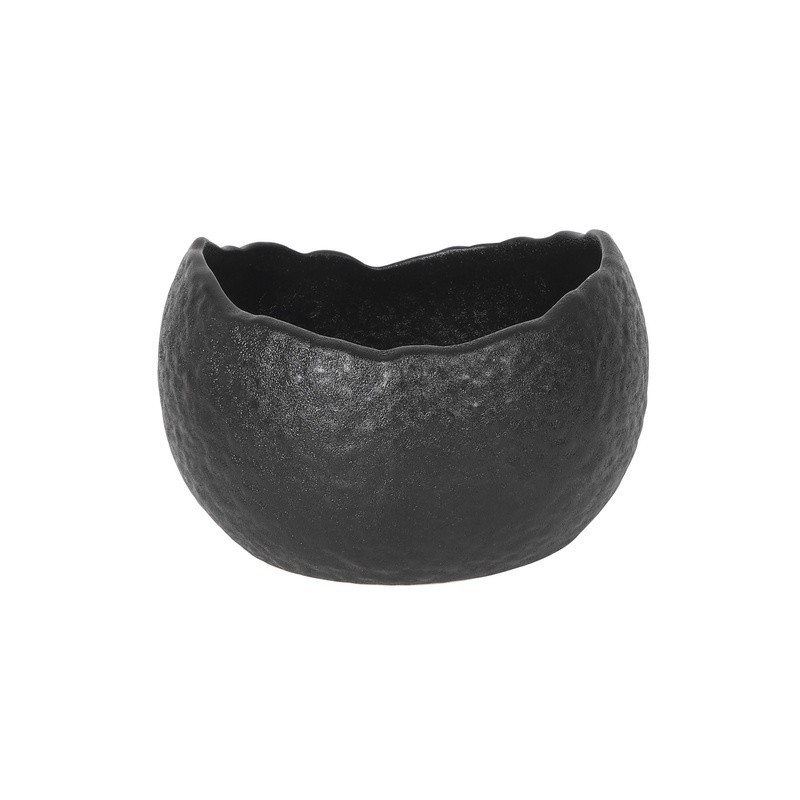Bowl Oval Cantabro 14X13X9Cm 70Cl Negro