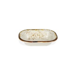 Bowl Rect. Beige Touareg 16X12Cm