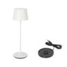 Lampara Redonda Blanca Y Cargador Luzerneø11X36Cm