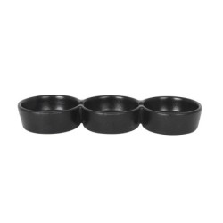 Bowl Triple 24X8X3Cmnegro