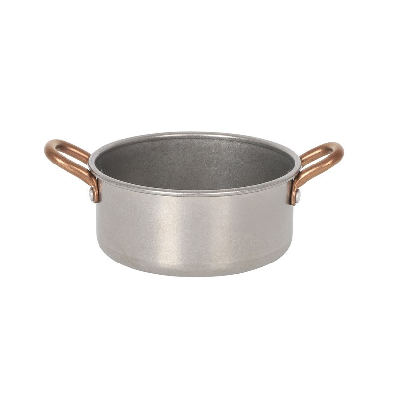 Cazuela Plata Vieja Inox Vintage 10,5X4.5Cm