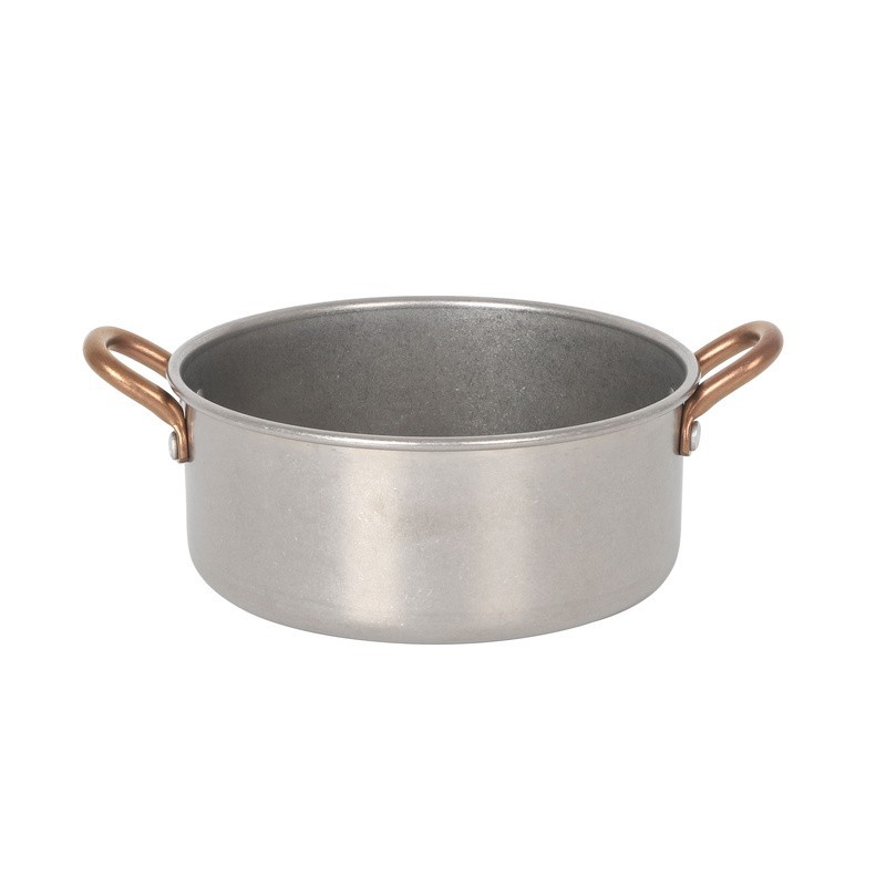 Cazuela Plata Vieja Inox Vintage 12,5X5Cm