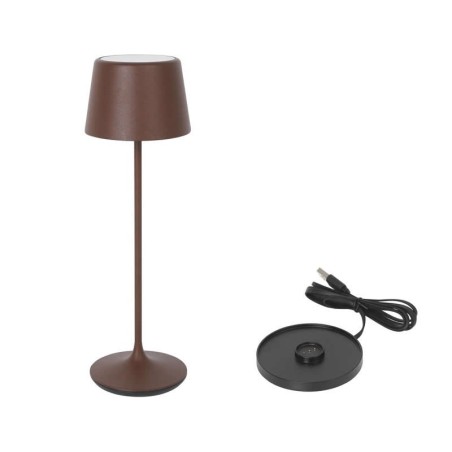 Lampara Redonda Corten Y Cargador Luzerneø11X36Cm